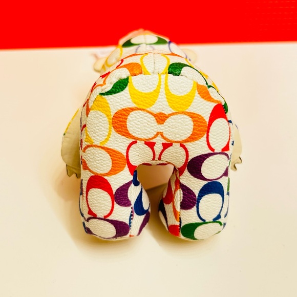 Coach Rainbow Bear Keychain/ Bag Charm - Picture 7 of 9